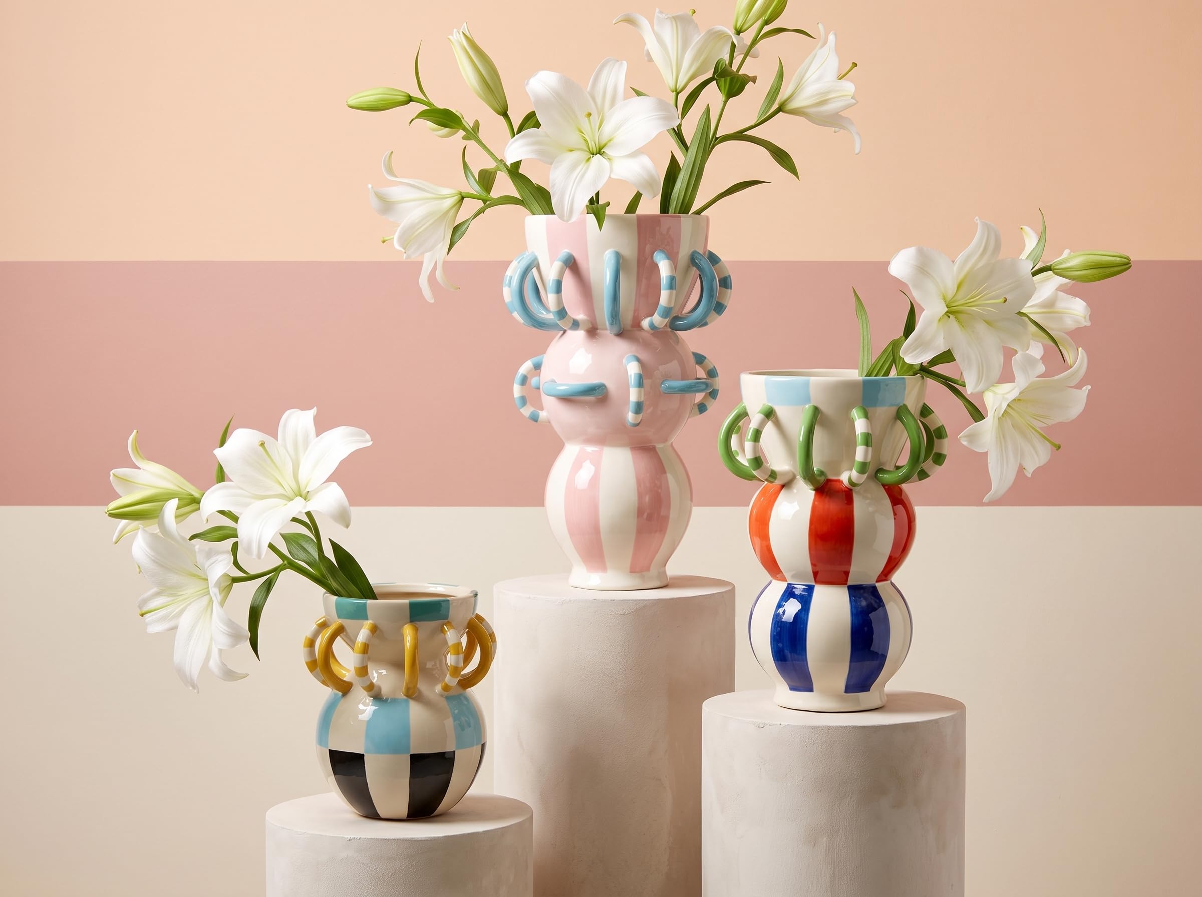 kare-design-deko-vase-harlequin-handle-rosa-49-cm-porzellan image 2