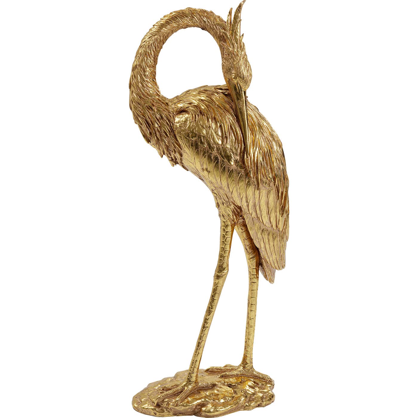 kare-design-deko-figur-crane-gold image 1