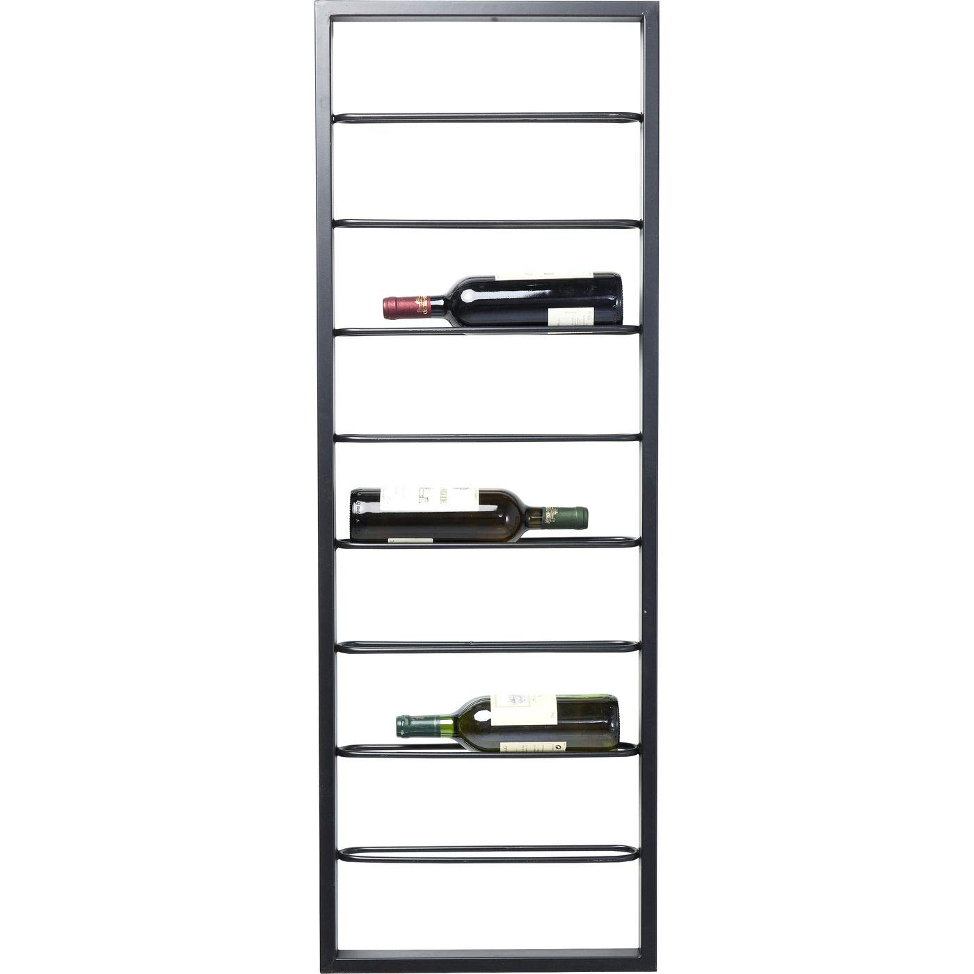 kare-design-h-ngeweinregal-bistro-schwarz-stahl-120x42x6-cm image 1