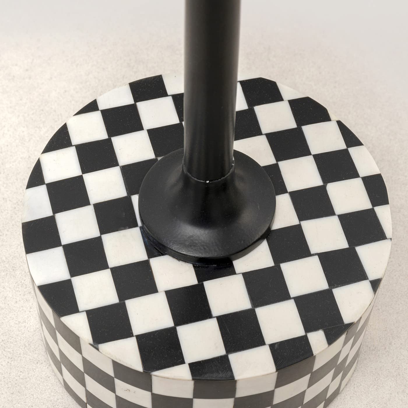 kare-design-beistelltisch-domero-chess-wei-schwarz-rund-50x25x25-cm image 5