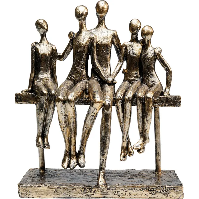 kare-design-dekofigur-sitting-break-24-cm-gold image 1
