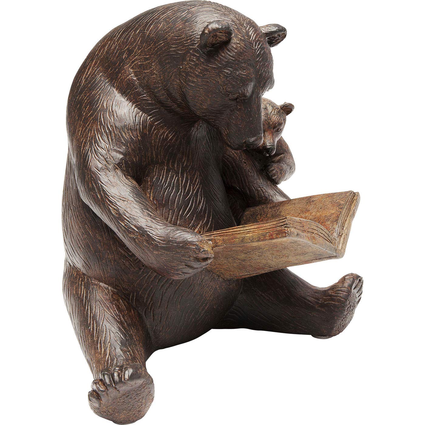 kare-design-lesende-b-ren-deko-figur-braun-18x20x15-cm image 3