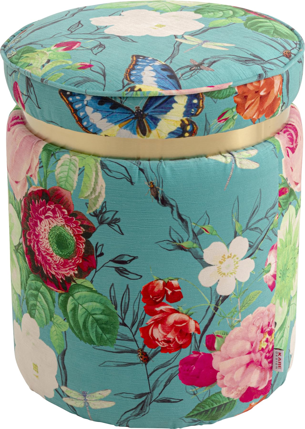 kare-design-hocker-flower-fever-39-cm-pink-mit-bl-mchen-motiv image 6