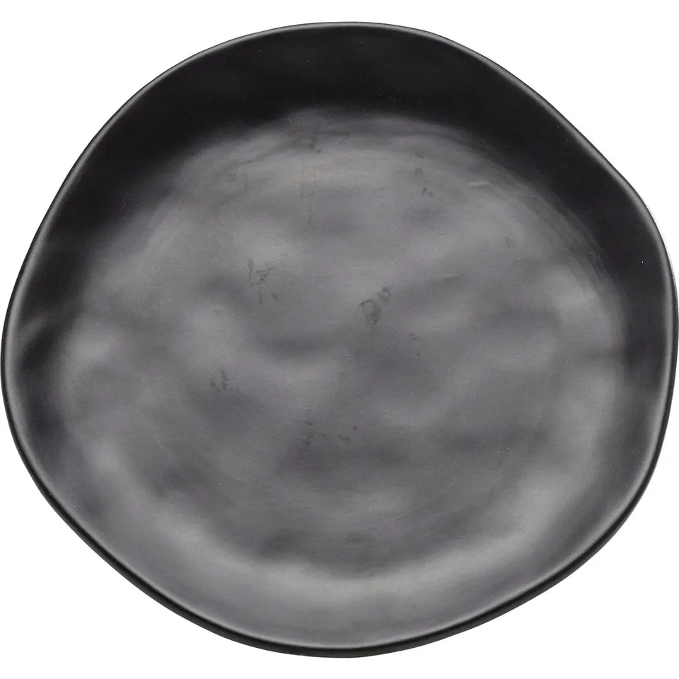 kare-design-teller-organic-geschirr-set-16-teilig-schwarz-keramik image 1
