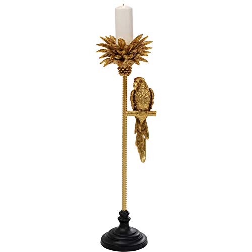 kare-design-parrot-on-palm-tree-kerzenst-nder-schwarz-gold-97x27-5x26-cm image 8