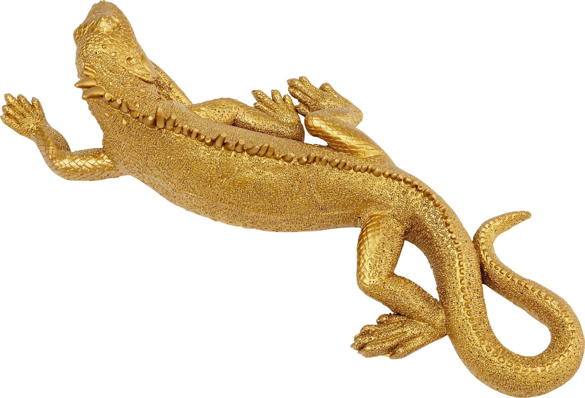 kare-design-wandobjekt-lizard-gold-31x11-cm-echse-wanddeko-polyresin image 6