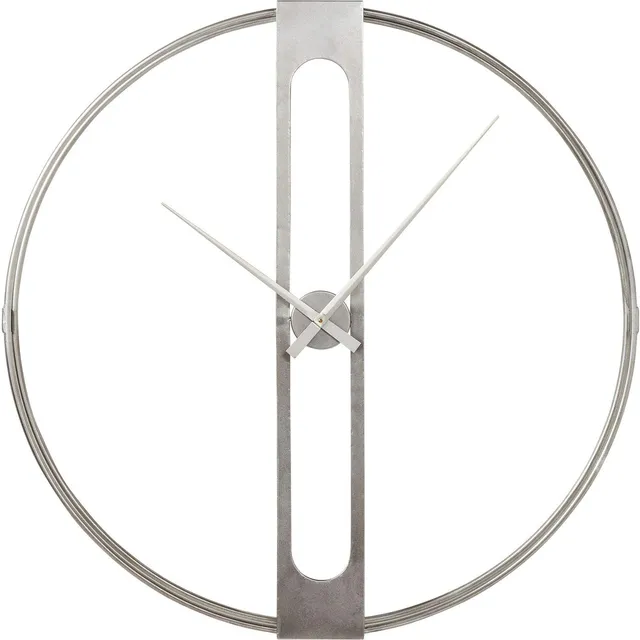 kare-design-wanduhr-clip-silber-107cm image 1