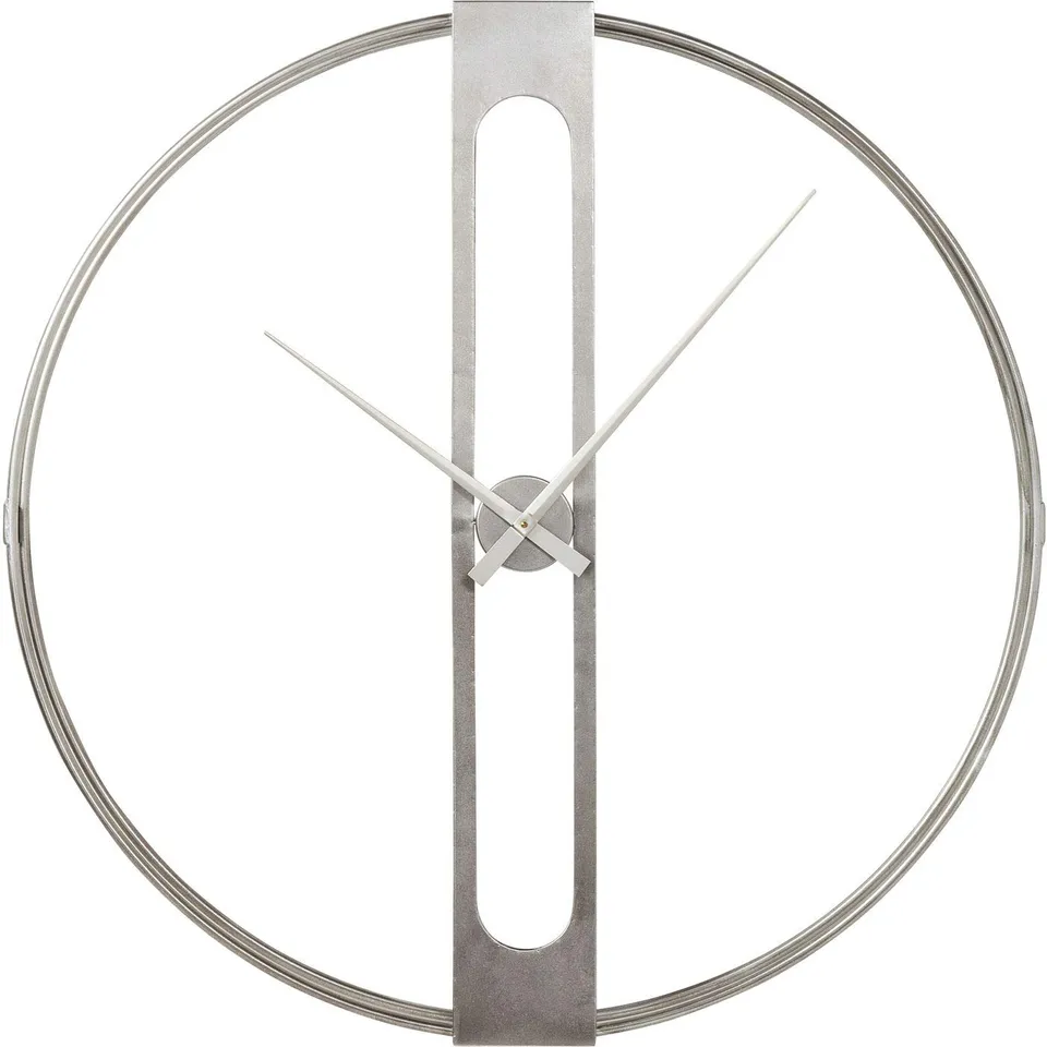 kare-design-wanduhr-clip-silber-107cm image 1