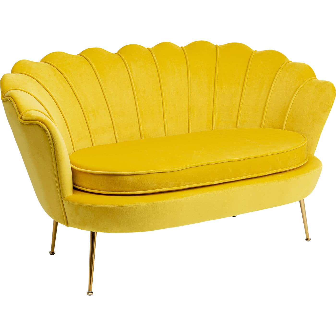 kare-design-sofa-water-lily-gelb-2-sitzer-132cm-samtoptik image 3