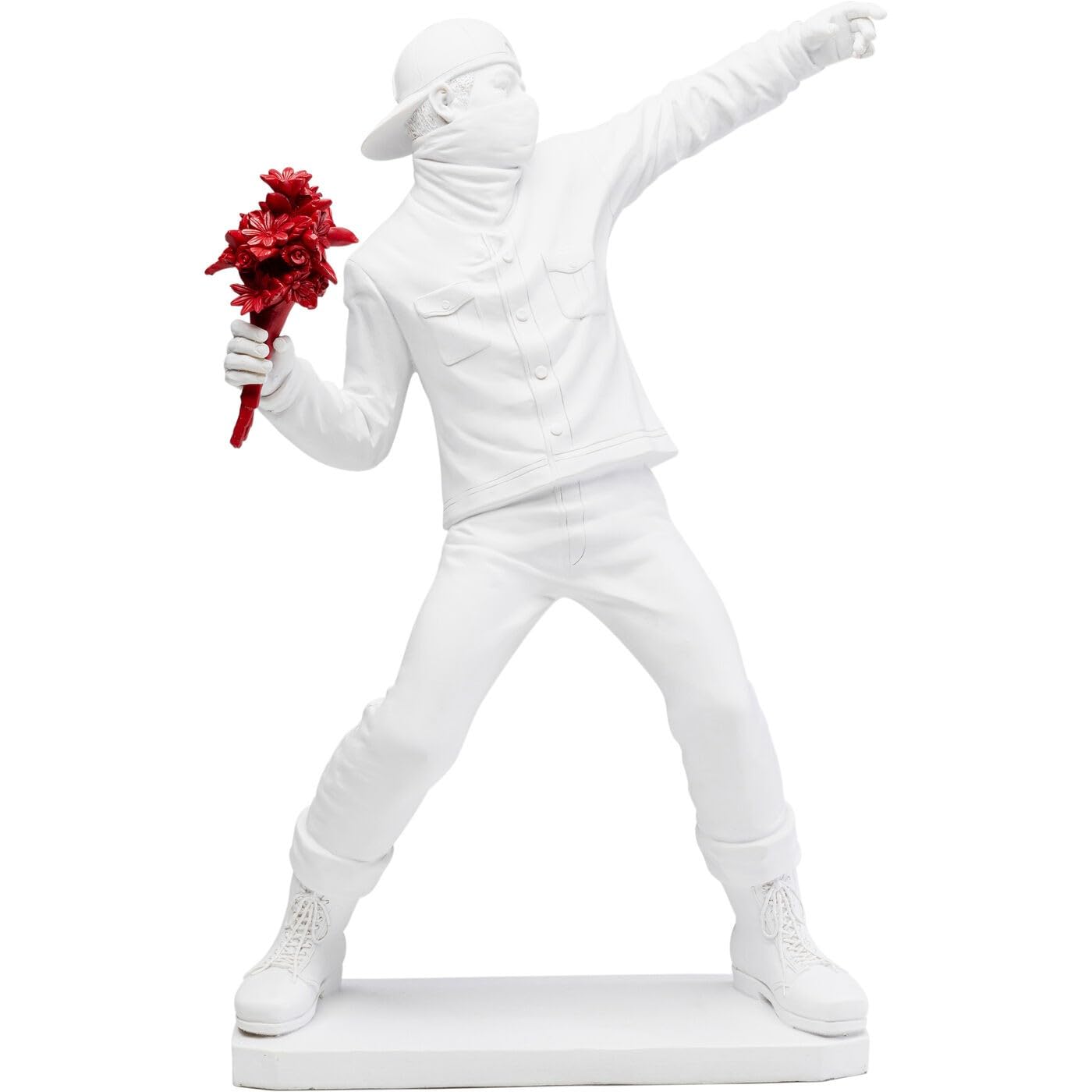 kare-design-deko-figur-street-art-bouquet-wei-67x42x24-cm image 1