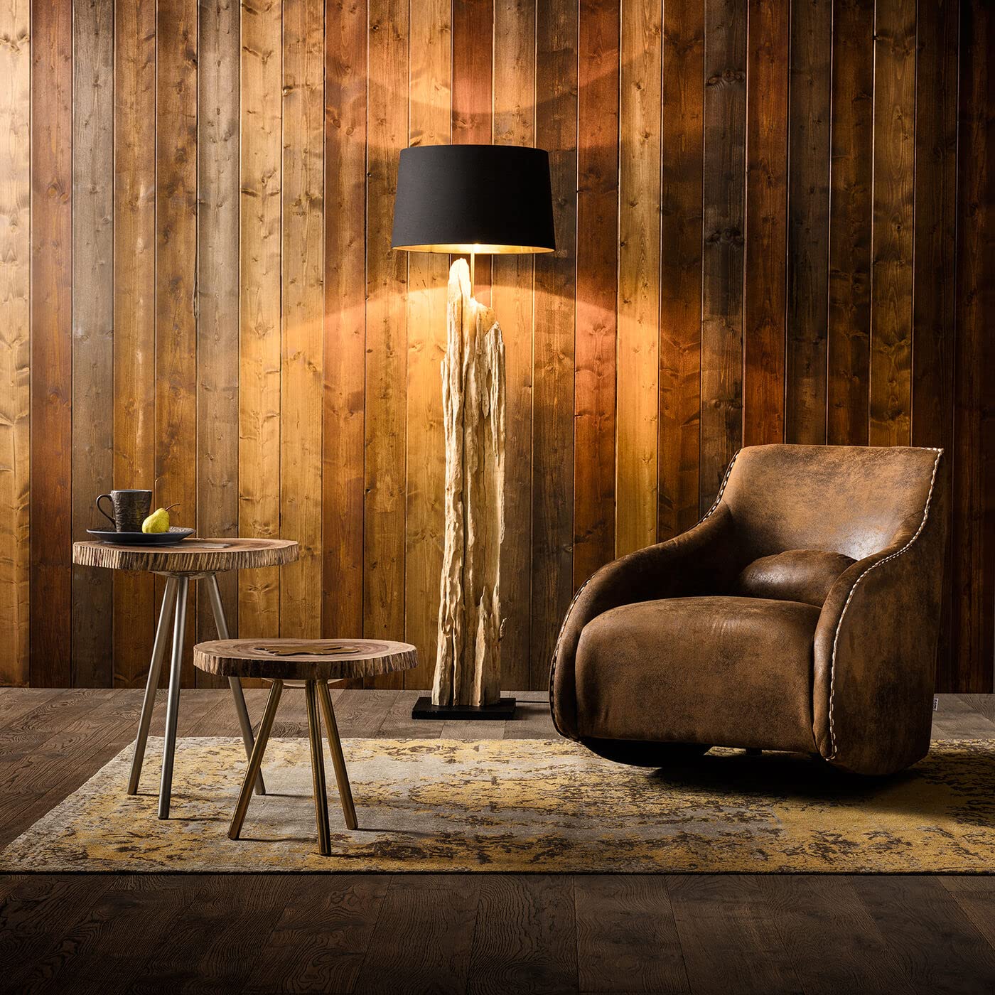 kare-design-sessel-swing-ritmo-braun-schaukelsessel-vintage-83x76x74-cm image 5