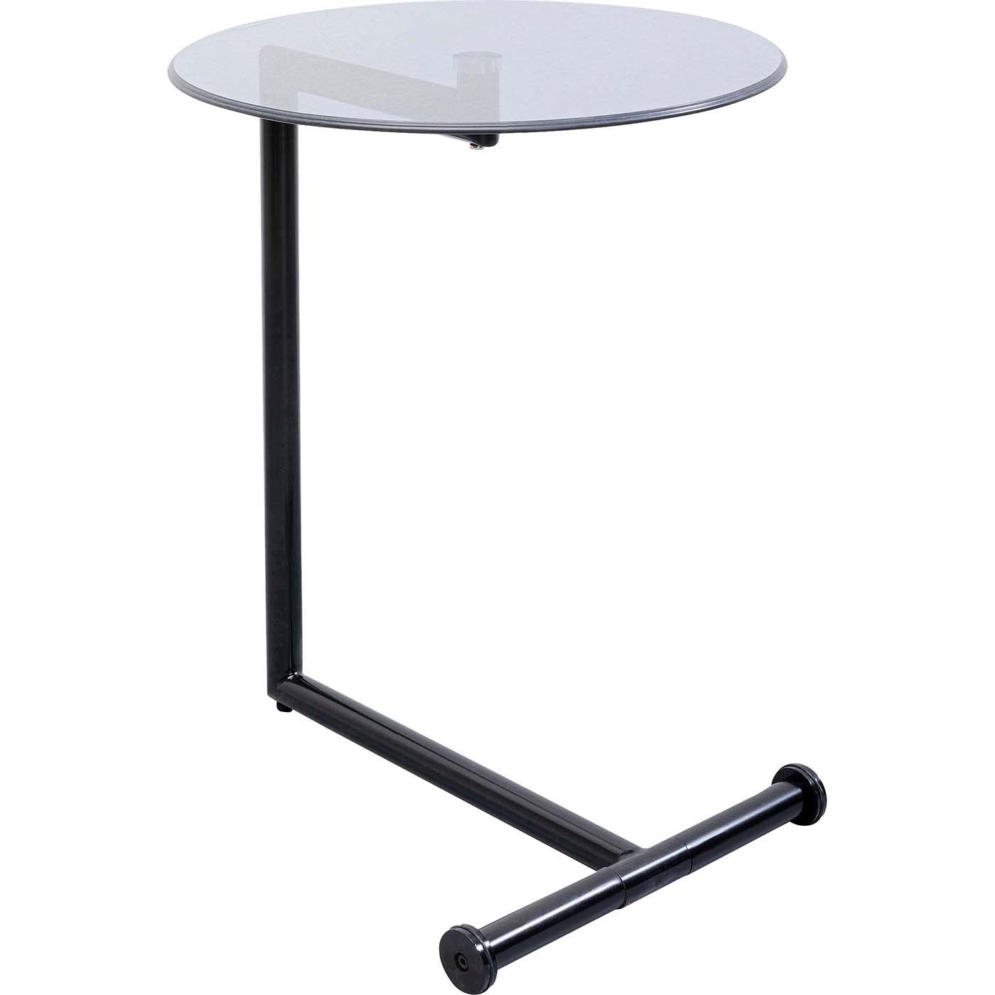 kare-design-beistelltisch-easy-living-schwarz-rund-metall-glas-63x46x46-cm image 5