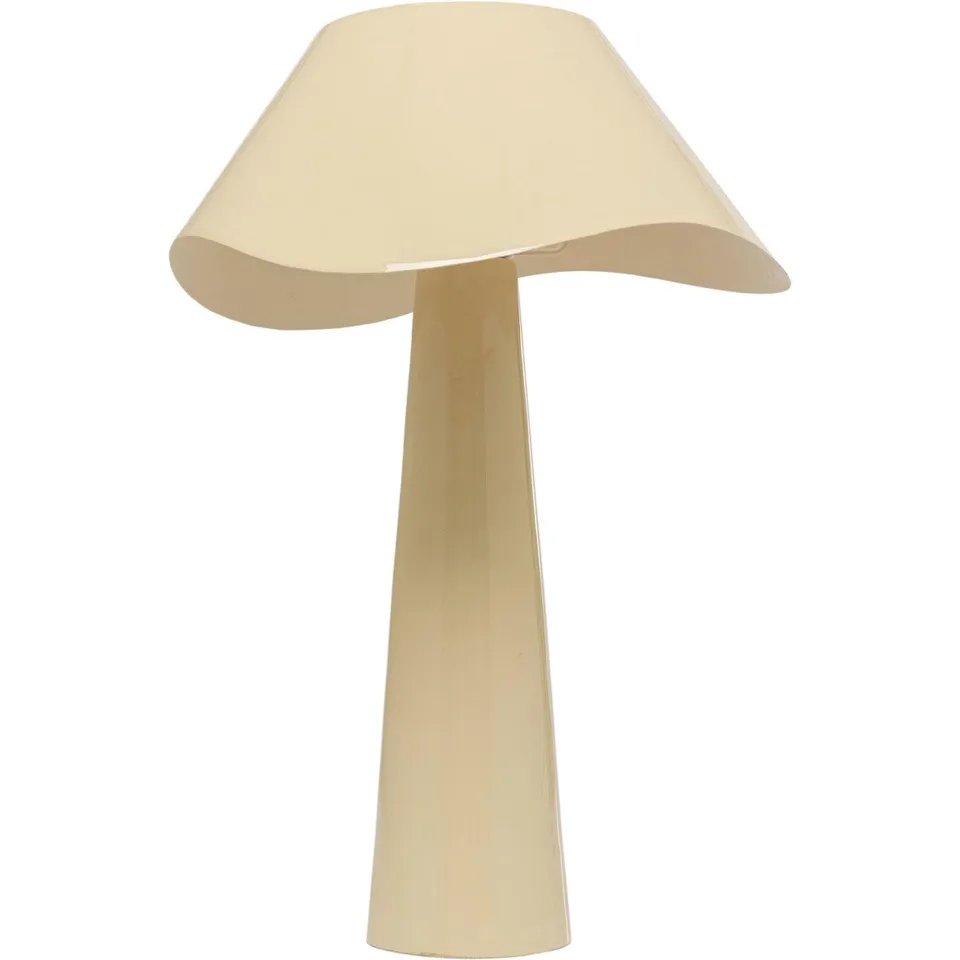 kare-design-cloudy-tischlampe-rund-ecru-49cm-metall-beige-e14 image 1