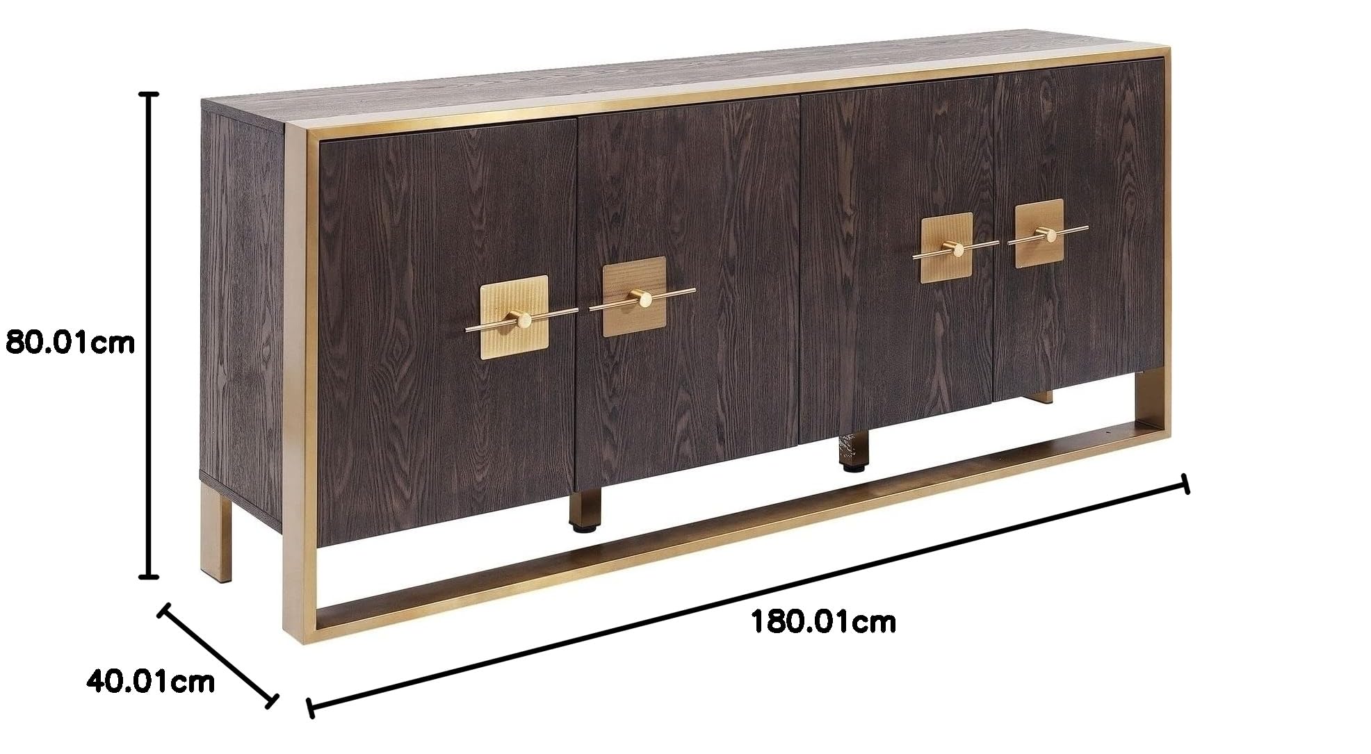 kare-design-sideboard-osaka-anrichte-mit-metallumrandung image 3