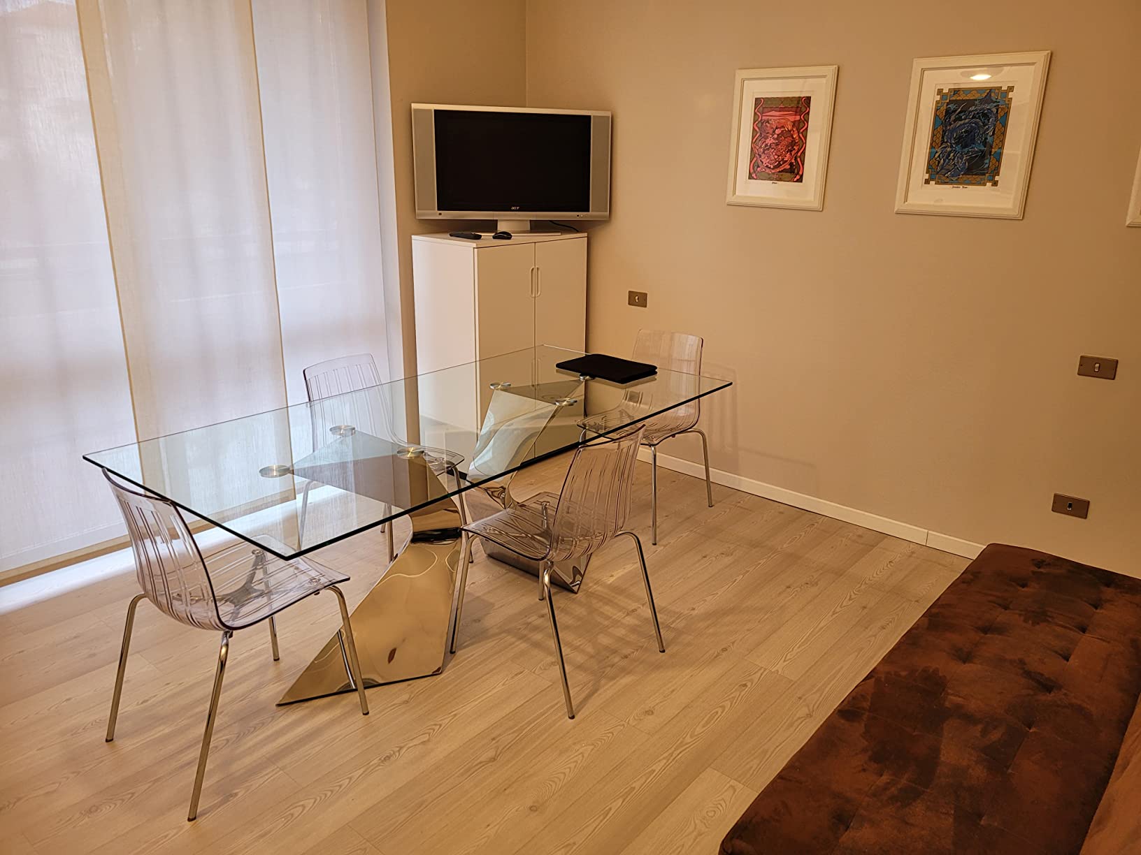 Sehr elegant, Glas pflegeintensiv