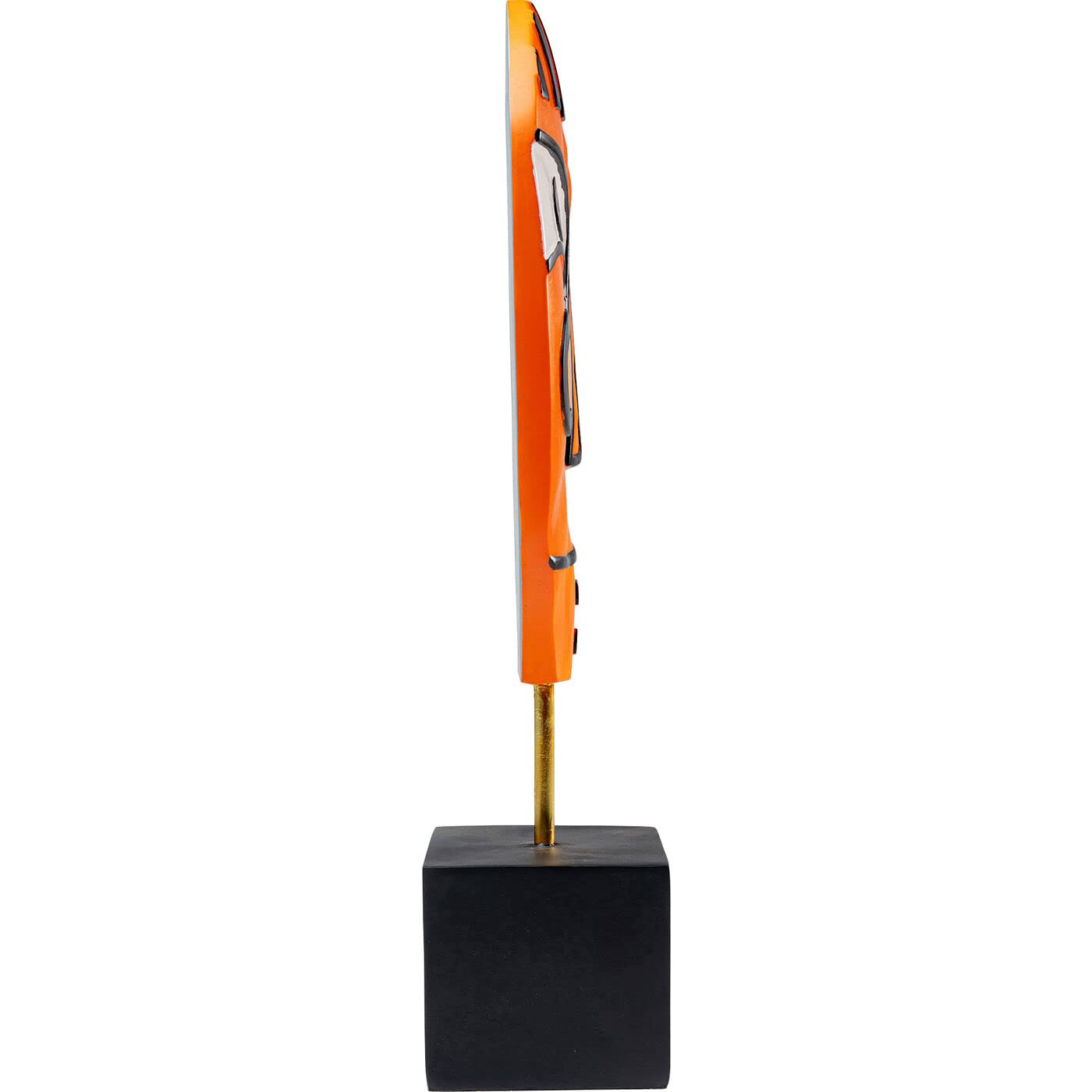 kare-design-face-deko-objekt-orange-50-cm-gesicht-wohnzimmer image 4