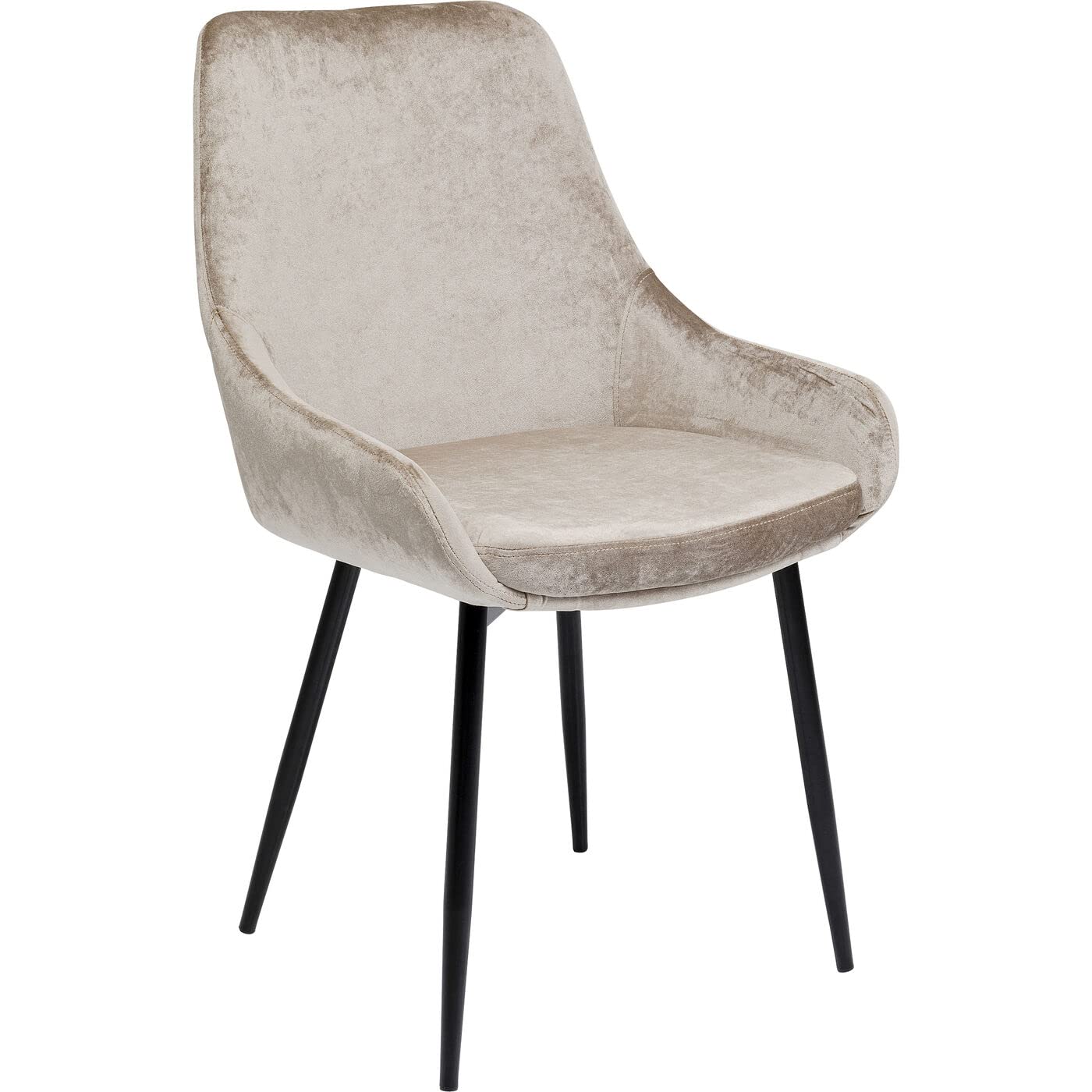 kare-design-east-side-pearl-esszimmerstuhl-champagne-samtoptik-89x52x60-cm image 4
