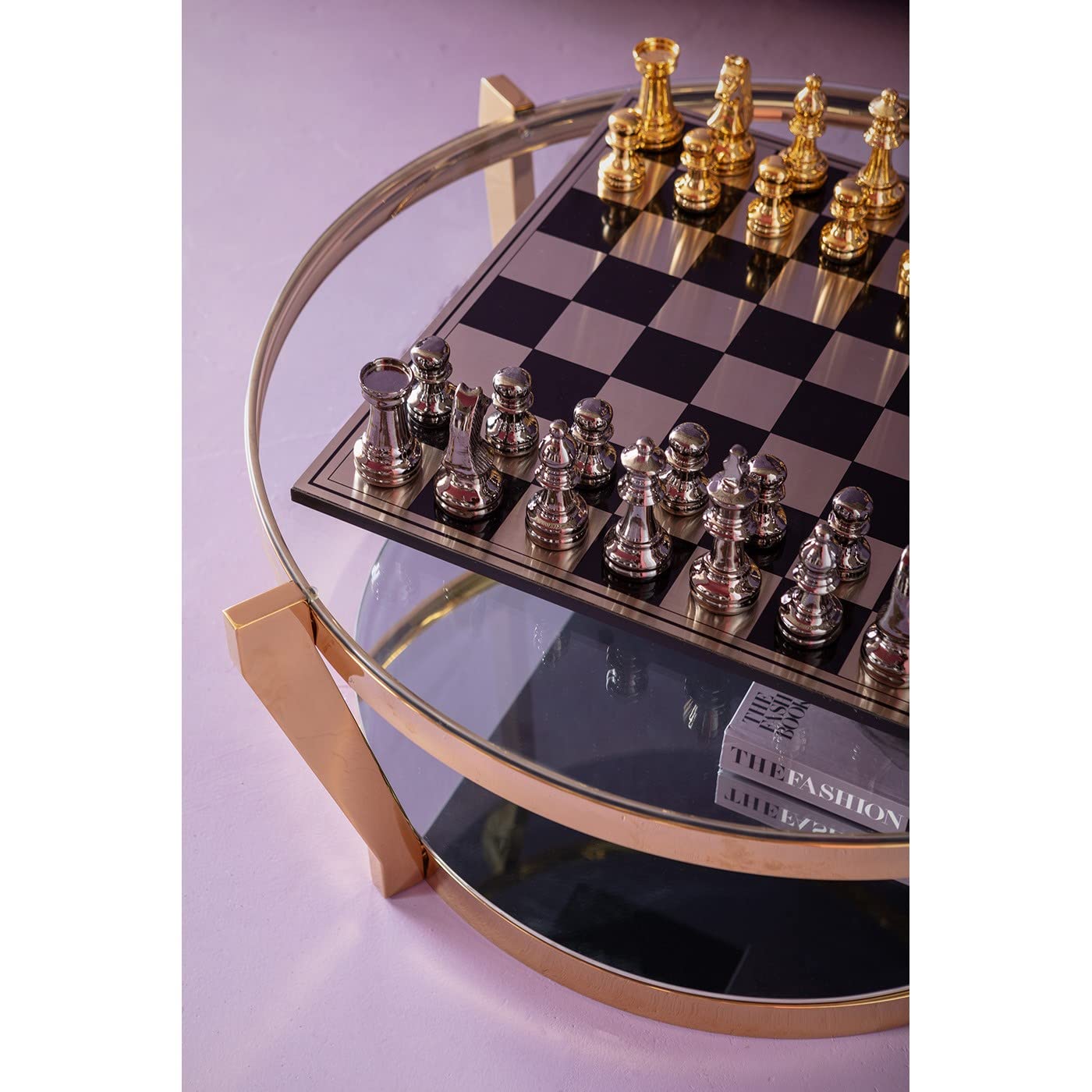 kare-design-couchtisch-monocolo-gold-90cm-runder-glastisch-mit-edelstahl-gestell image 5