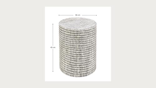 kare-design-beistelltisch-piano-rund-schwarz-wei-36-cm-durchmesser image 8