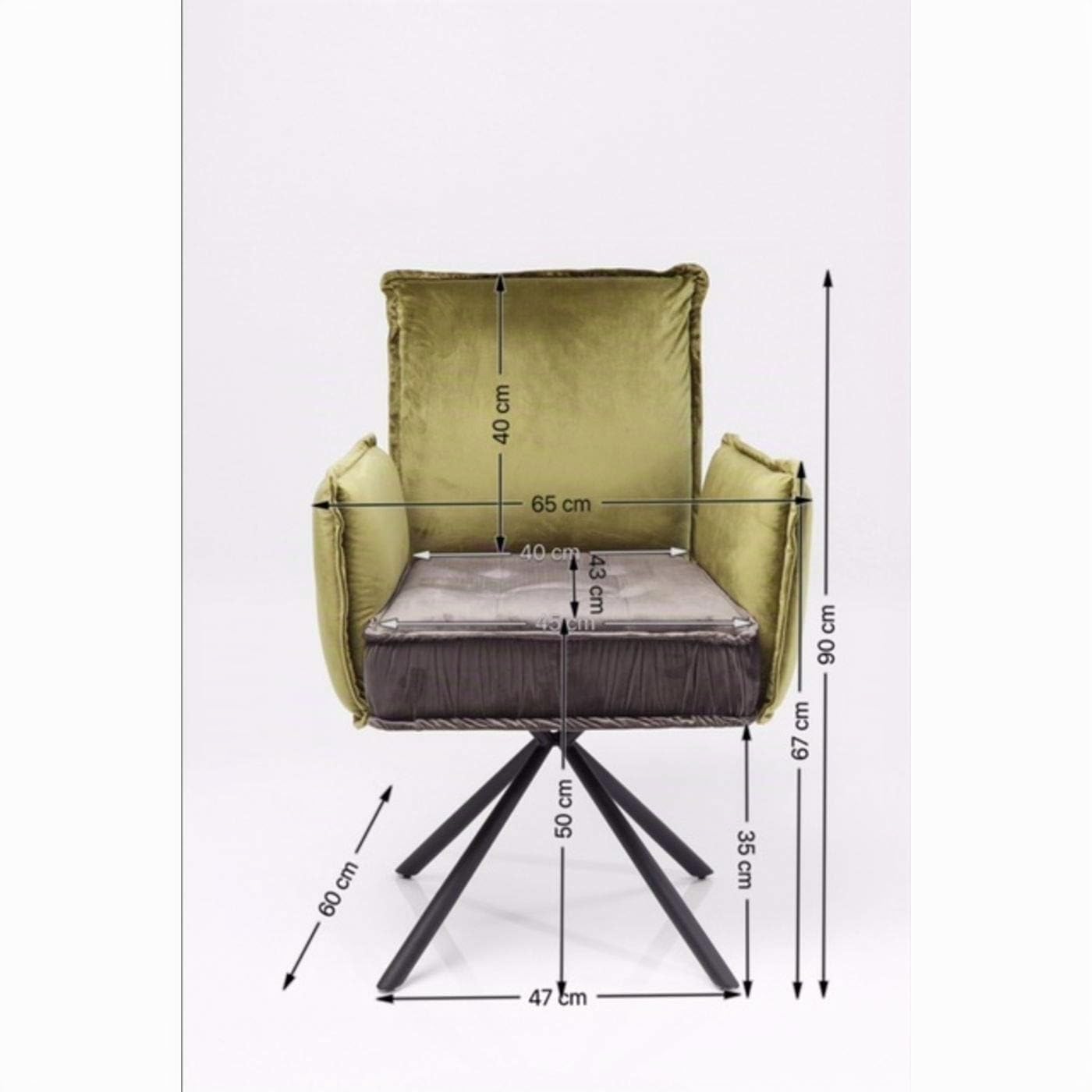 kare-design-drehstuhl-chelsea-gr-n-samt-90x65x60-cm image 3