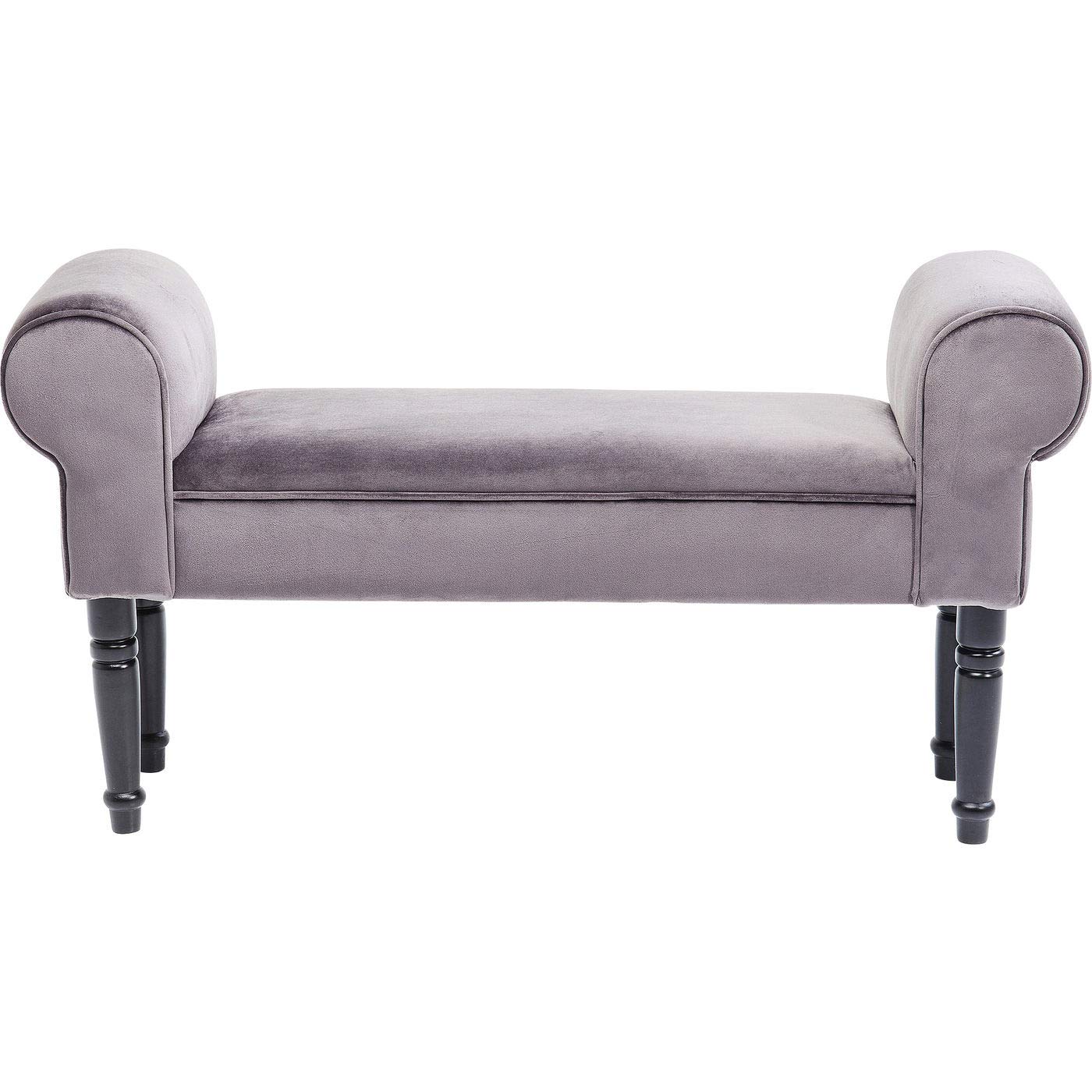 kare-design-wing-bank-grau-samtoptik-mit-schwarzen-f-en image 1