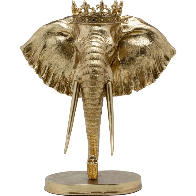 kare-design-elephant-royal-deko-objekt-elefant-gold-57-cm image 1