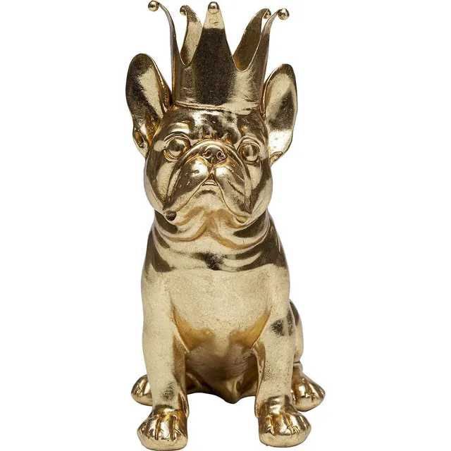 kare-design-crowned-dog-deko-figur-gold-19-cm image 1