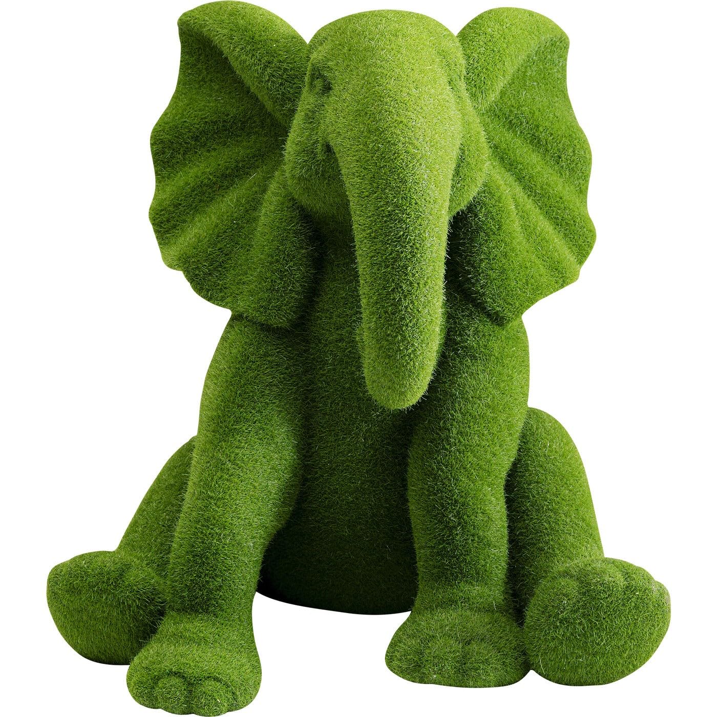 kare-design-deko-figur-elefant-flock-gr-n-16x19x19-5-cm image 1