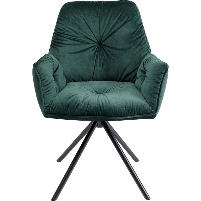 kare-design-armlehnstuhl-mila-gr-n-samtoptik-89x60x65-cm image 1