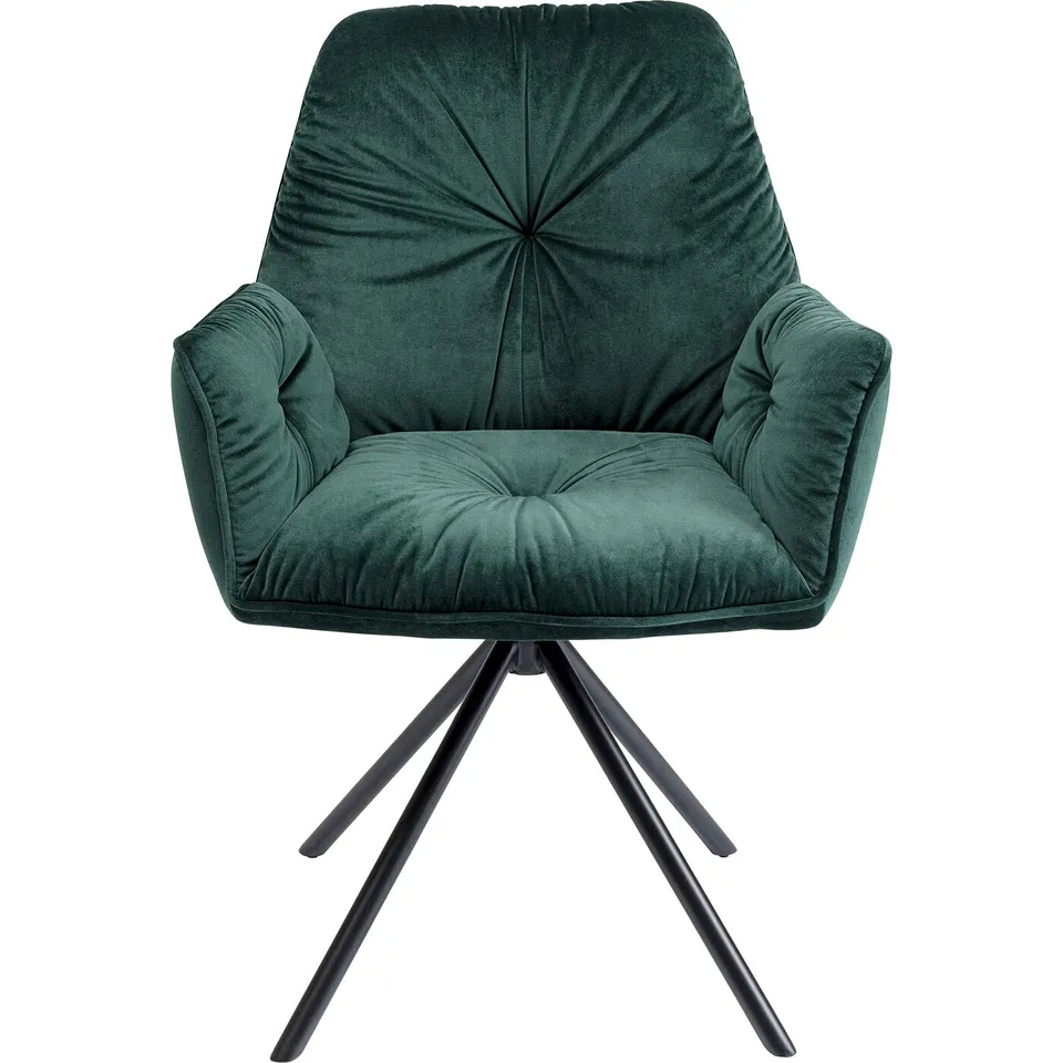 kare-design-armlehnstuhl-mila-gr-n-samtoptik-89x60x65-cm image 1