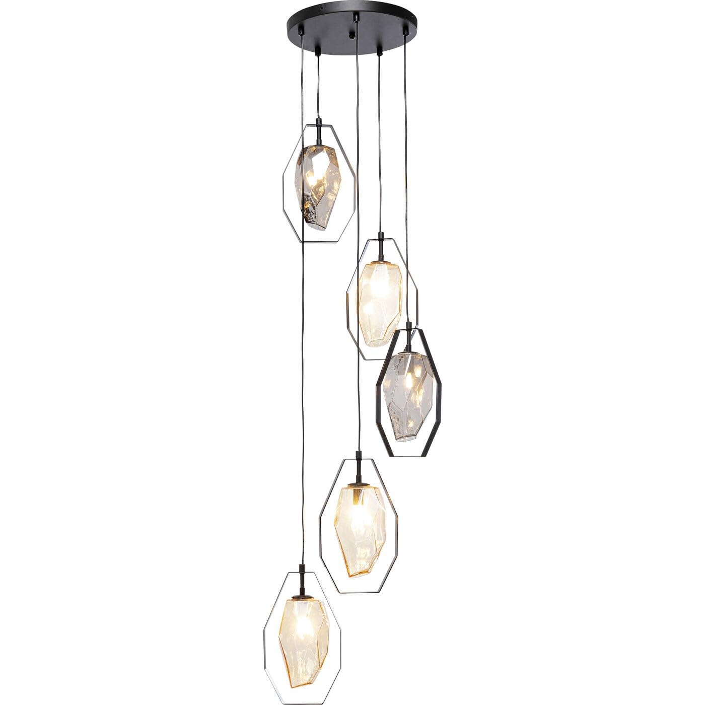 kare-design-diamond-fever-spiral-h-ngelampe-schwarz-42-cm-glas-metall image 4