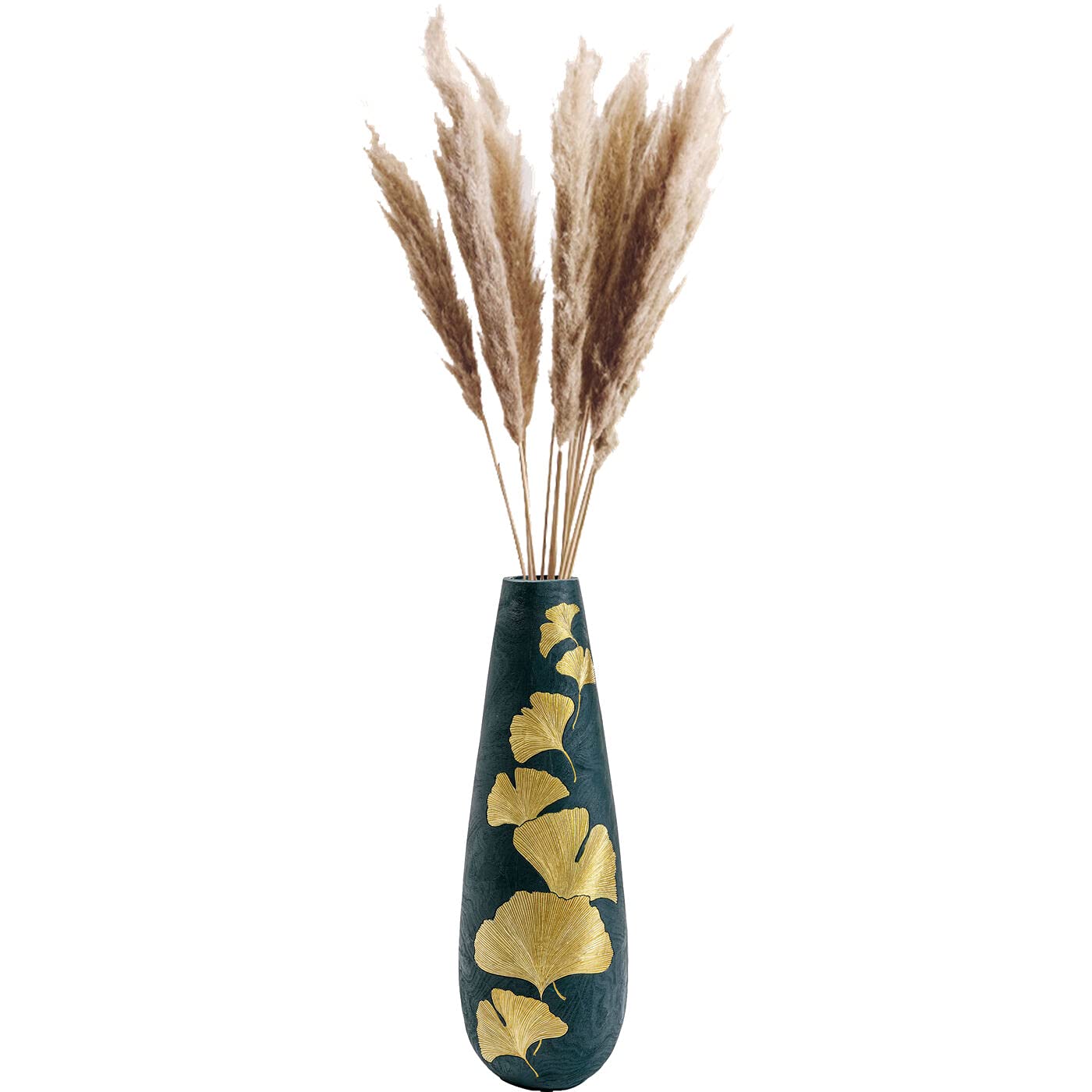 kare-design-elegance-ginkgo-vase-gold-95x31x31-cm image 4