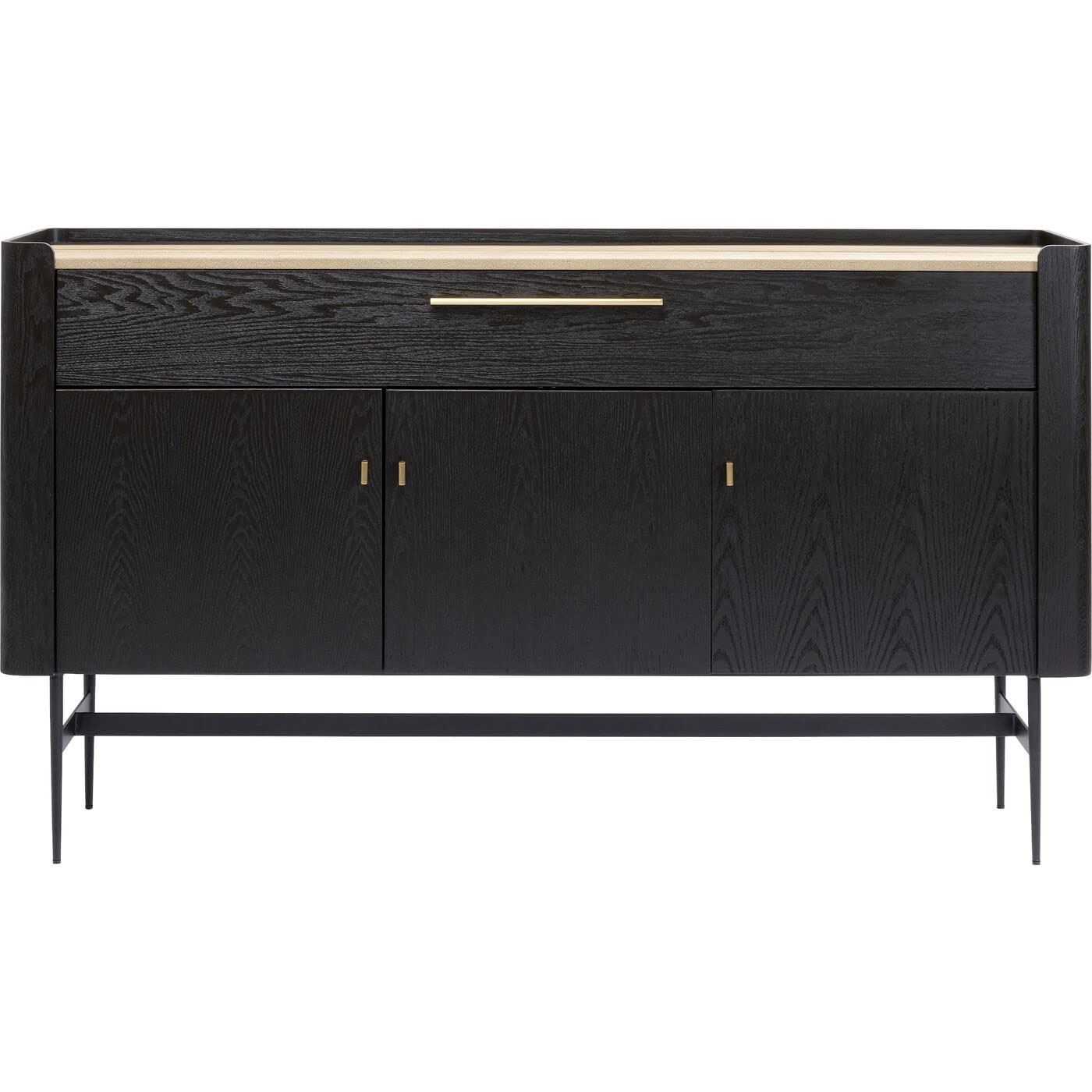 kare-design-barschrank-milano-113x190-retro-schrank-dunkelbraun-mit-reptil-table image 1