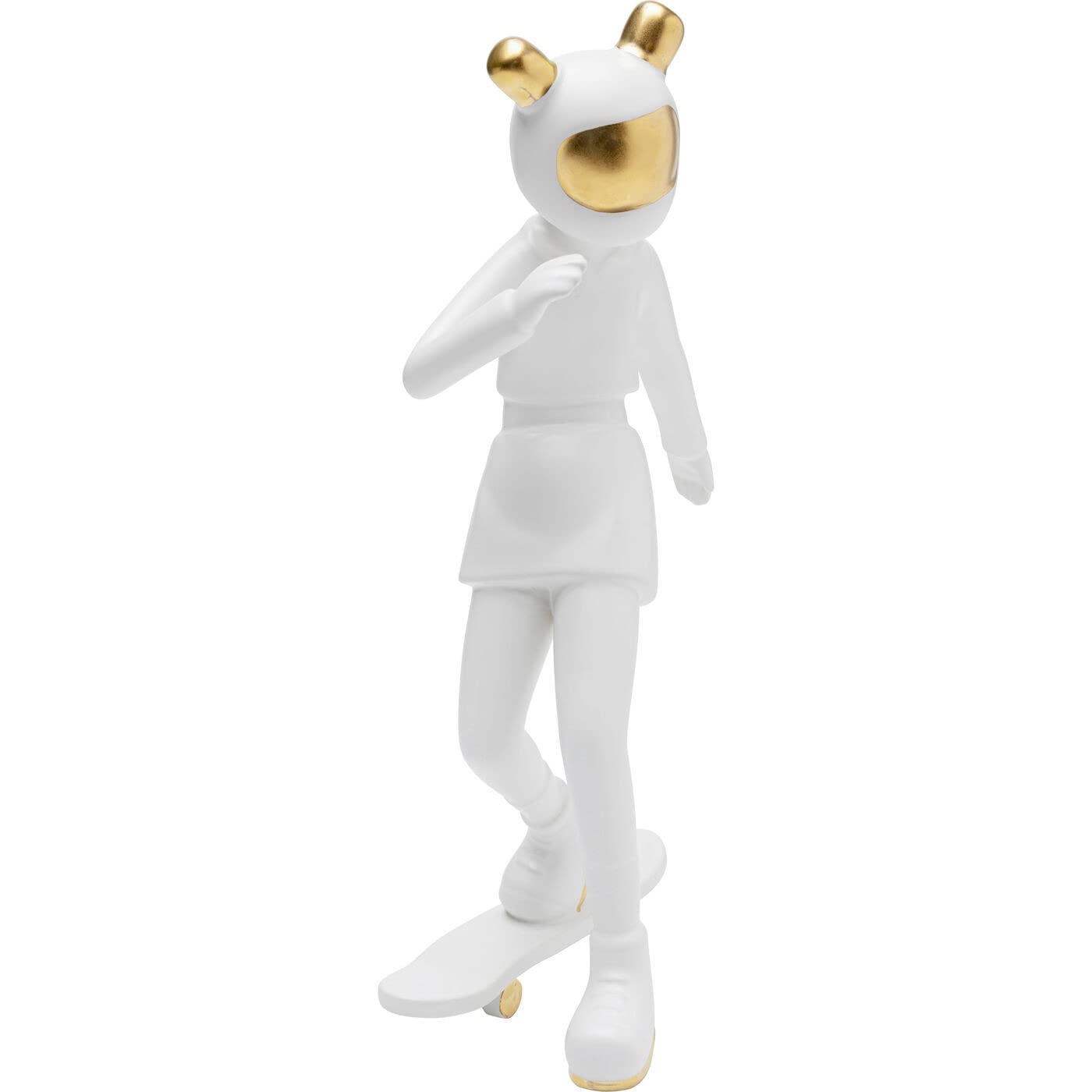 kare-design-deko-figur-skating-astronaut-33x10x17-cm-gold-wei image 4