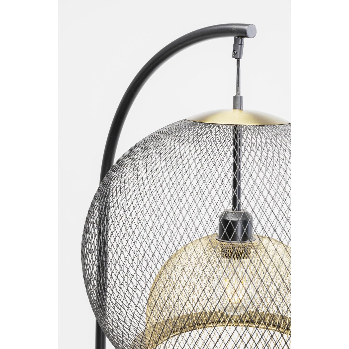 kare-design-stehleuchte-grato-schwarz-156-cm-stehlampe-stahl-marmorsockel image 2