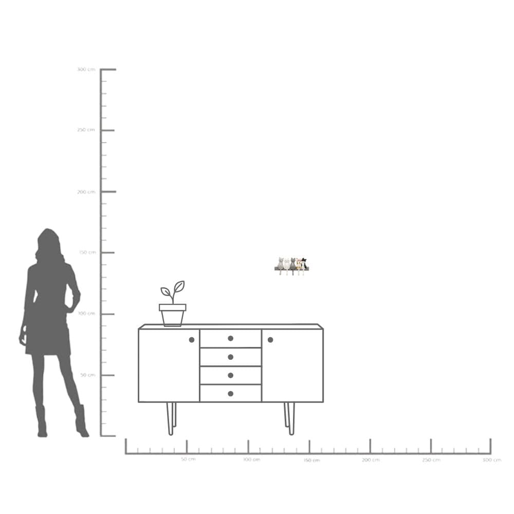 kare-design-wandgarderobe-sinning-cats-35-cm-garderobenleiste-mit-5-haken image 3