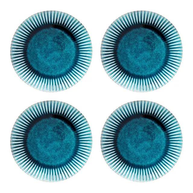 kare-design-teller-azur-rim-essteller-set-4-teilig-blau-28-8-cm-steingut image 1