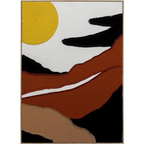 kare-design-artistic-sunrise-knitted-leinwandbild-113x73-cm-mit-rahmen image 7