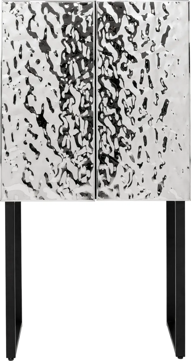 kare-design-schrank-carino-hochschrank-silber-schwarz-chrom-160x80x39-cm-push-to image 1