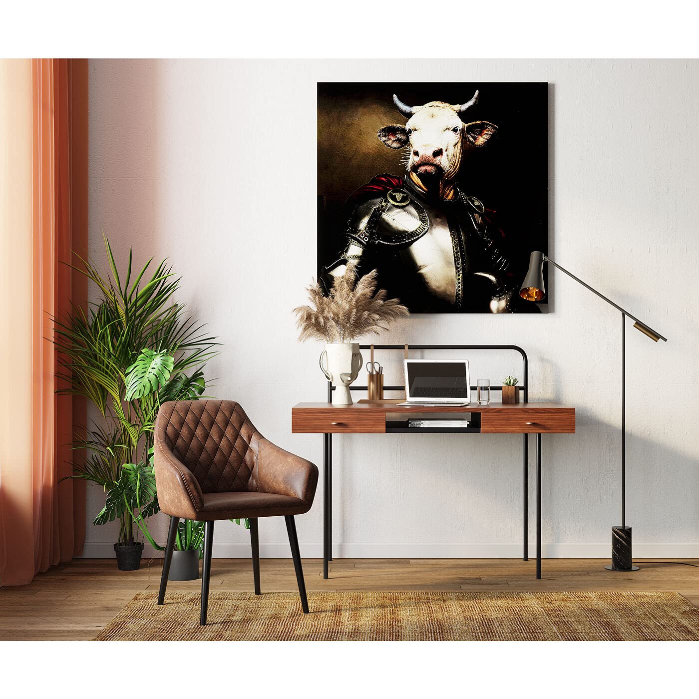 kare-design-armlehnstuhl-san-remo-braun-kunstleder-79x59x61-cm image 2