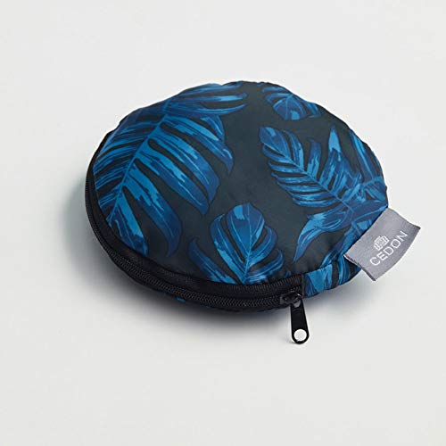 cedon-shopper-philodendron-blue-faltbare-einkaufstasche image 5