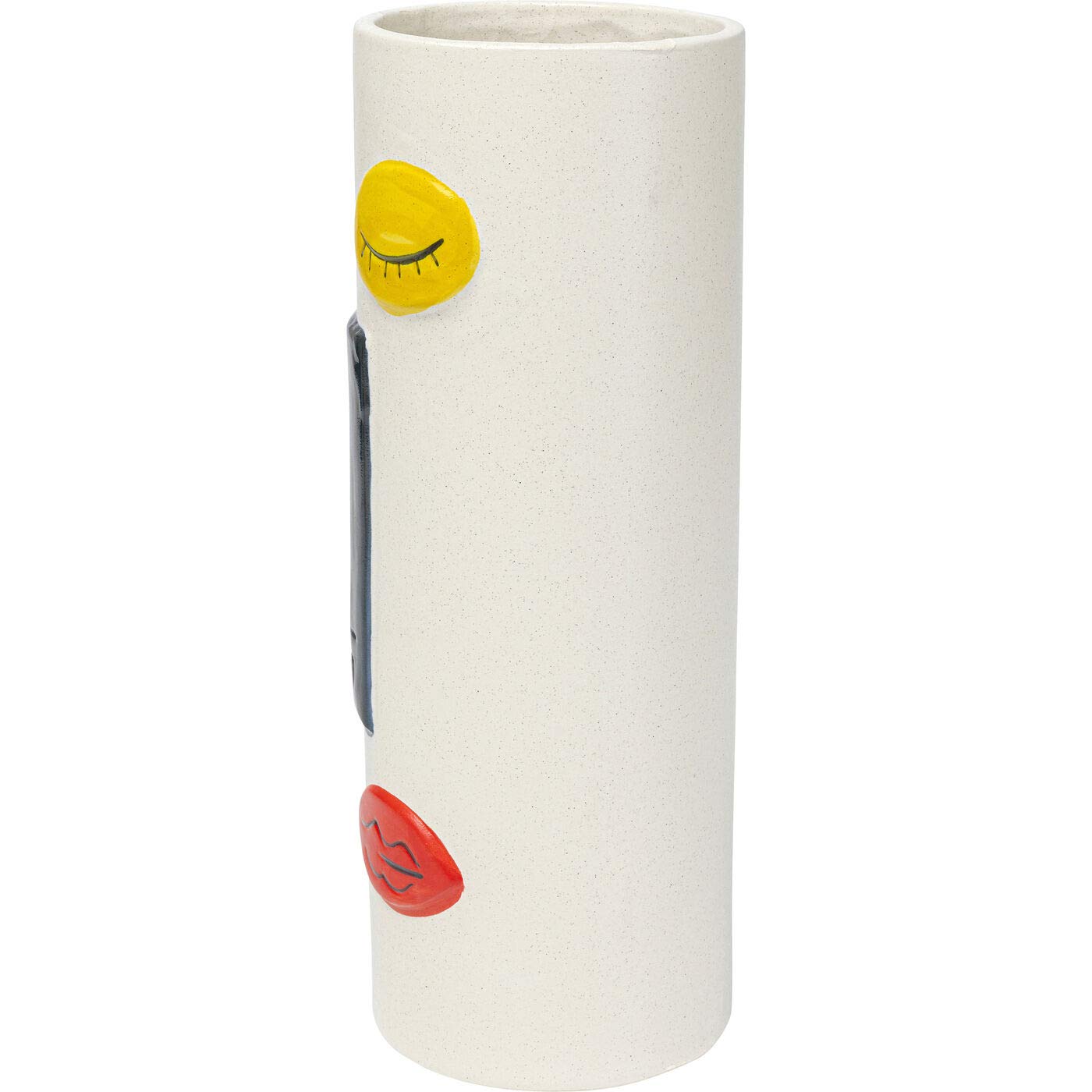 kare-design-vase-art-face-colore-33-cm-steinzeug-vase-blau-mit-gesichtsmotiv image 5