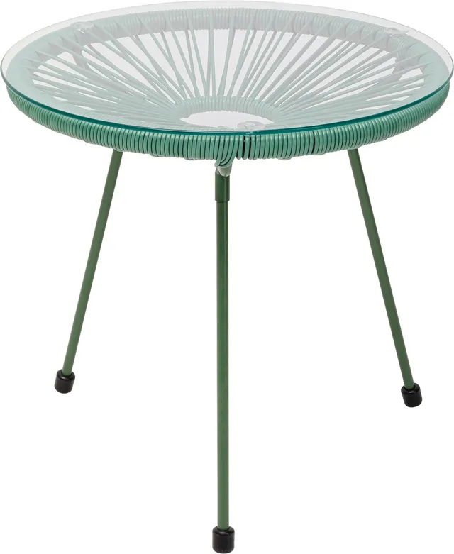 kare-design-beistelltisch-acapulco-mono-gr-n-indoor-outdoor-retro image 1