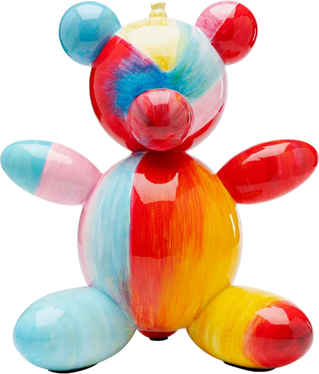 kare-design-rainbow-bear-deko-figur-b-r-handbemalt-36x32x22-cm image 1