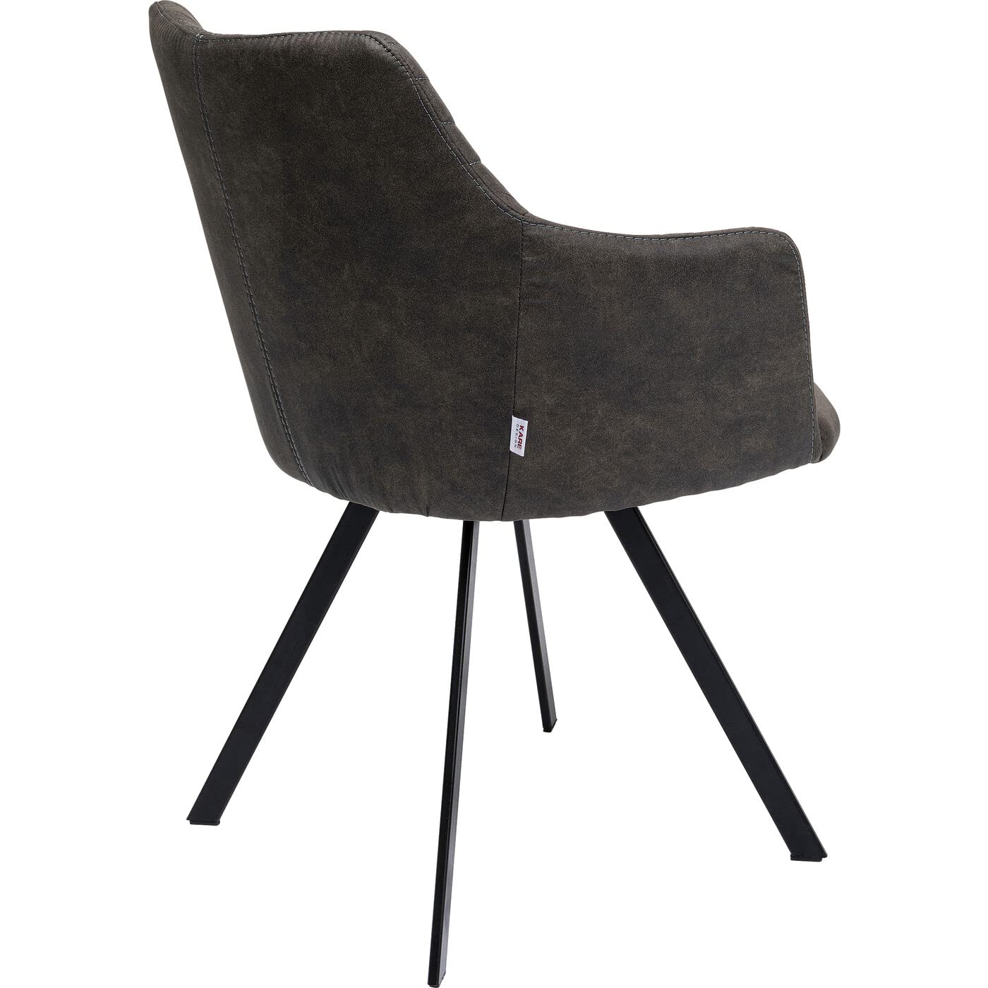 kare-design-drehstuhl-coco-anthrazit-easy-clean-84x53x60-cm image 5