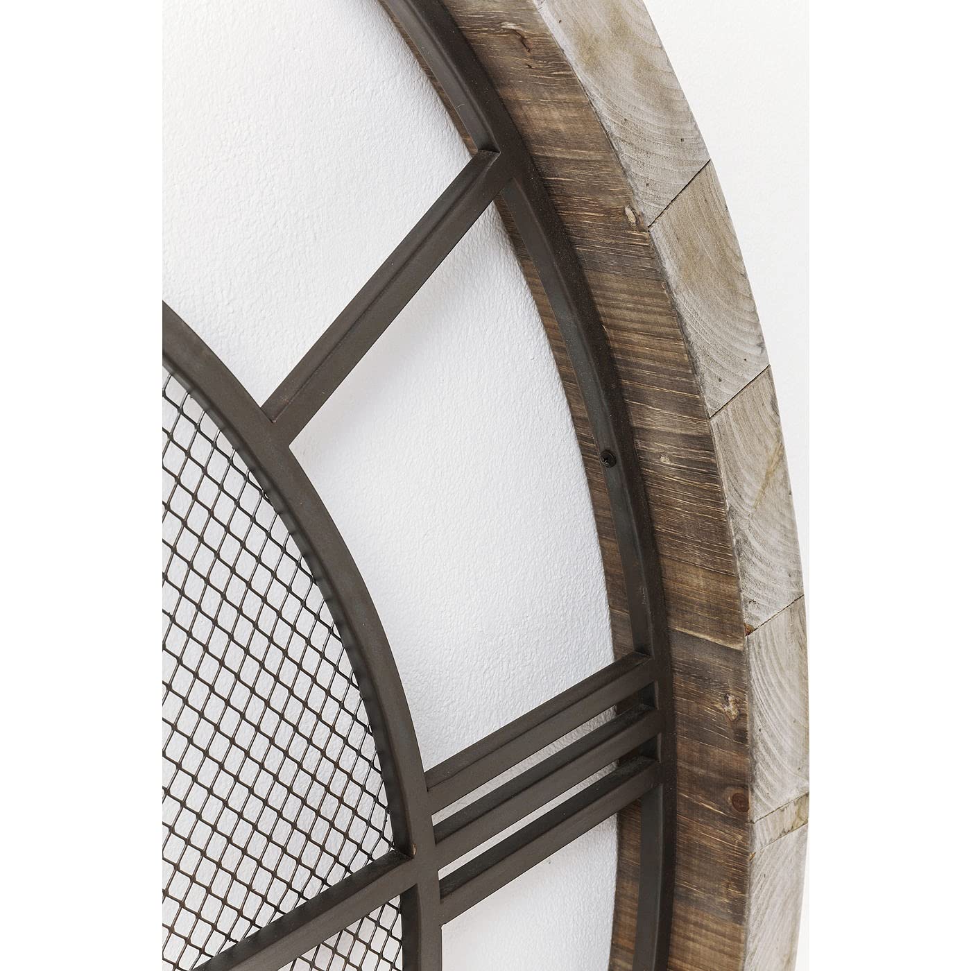 kare-design-wanduhr-village-grau-121-cm-massivholz-121x121x8-cm image 5