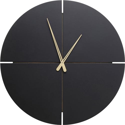 kare-design-andrea-wanduhr-schwarz-gold-60-cm-rund image 7