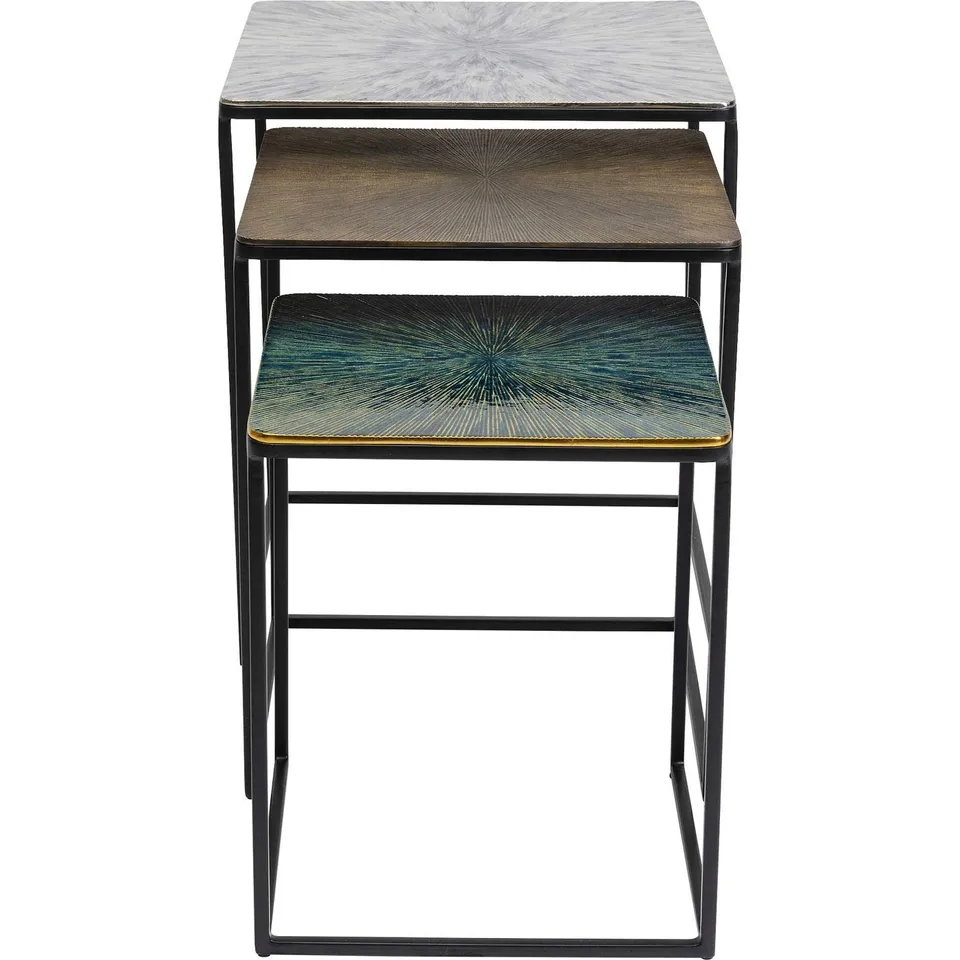 kare-design-beistelltisch-ray-square-3er-set-quadratisch-schwarz-58x48x48-cm image 1