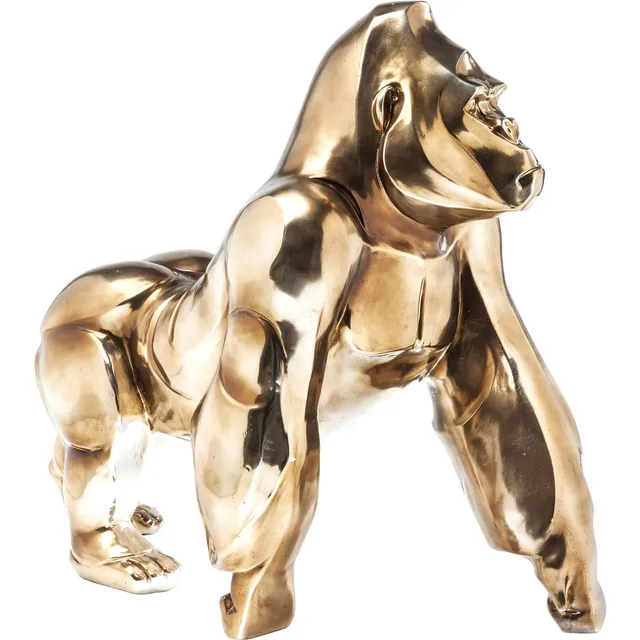 kare-design-deko-figur-proud-gorilla-60x50x27cm-gold image 1