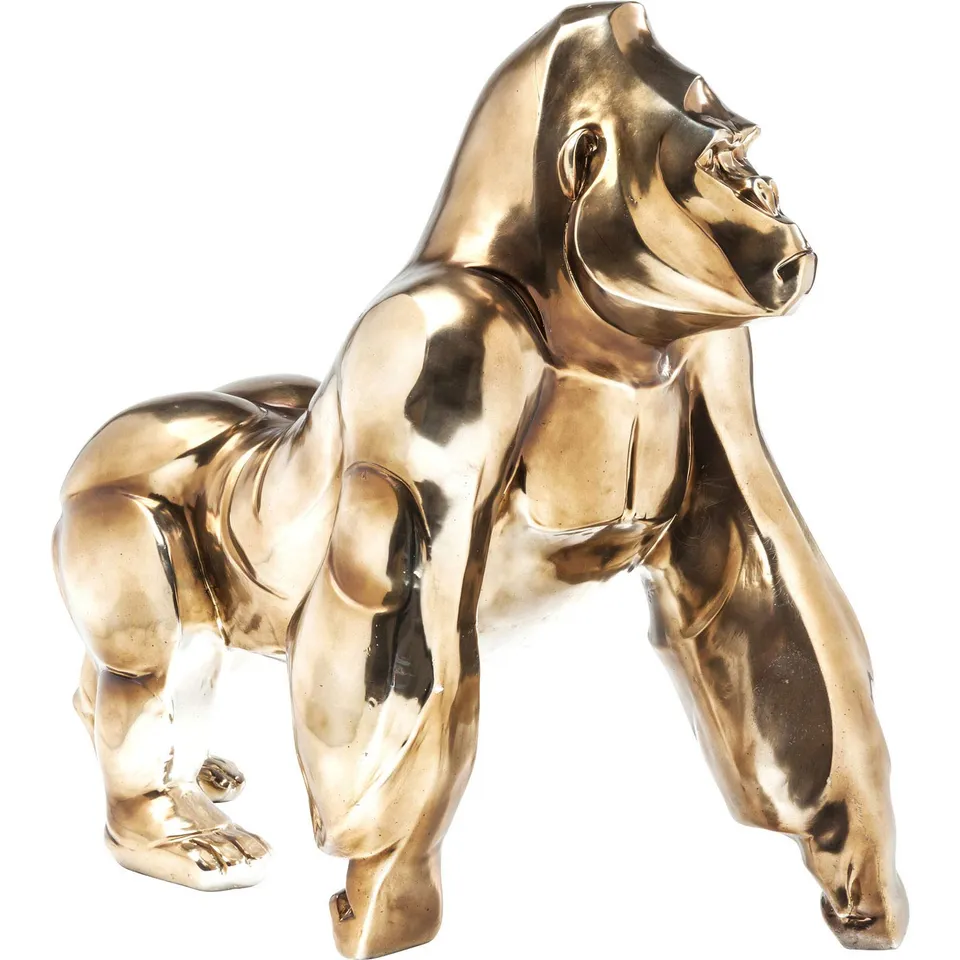 kare-design-deko-figur-proud-gorilla-60x50x27cm-gold image 1